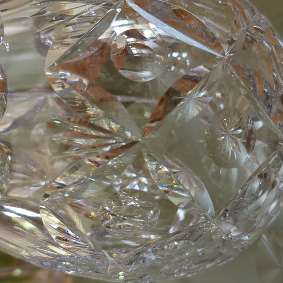 STUNNING Vintage Cross & Olive Crystal Pitcher - Picture 4 of 13
